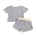 thumbnail image 4 of OUSITAID Bambin Filles Garçons Tenues Manches Courtes T-Shirt + Short 2pcs Ensemble, 4 of 6