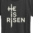 thumbnail image 3 of Instant Message - He Is Risen - Women's Short Sleeve Graphic T-Shirt, 3 of 6