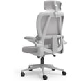 thumbnail image 4 of Fohfurniture FOH Silla de Oficina Ergonómica con Cabecera y Soporte Lumbar, Silla de Malla Transpirable Reclinable y Giratoria, Altura Ajustable, Soporta 120 kg, 4 of 9