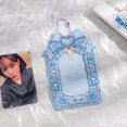 thumbnail image 3 of Cute Bow Transparent Card Sleeve 3inch Photo Holder Photo Card Cover Idol Photo Protective Display Pouch Stationery Bag Pendant, 3 of 4