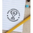 thumbnail image 2 of Printtoo Personalized Teachers&nbsp;Stamp Outstanding! Teachers Name Self-Inking Rubber Stamp Applause For School Classroom & Homework Supplies,Green - 30 x 30 mm, 2 of 6