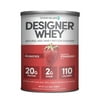 Designer Protein 100% Whey Protein Powder, Summer Strawberry, 20g Protein, 12 Oz
