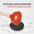 thumbnail image 3 of Plunger Tray - Plunger Mat Air Drying Mat for Toilet Plunger - Plunger Holder, 3 of 4