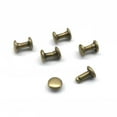thumbnail image 3 of 100 Ensembles Rivets à Double Capuchon de 6x8mm Rivets Ronds en Cuir Bronze, 3 of 8