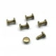 thumbnail image 3 of Remaches de cuero Hugo Remaches de tachuelas dobles 6x8mm Bronce, 3 of 9