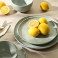 thumbnail image 6 of Stone Lain Mirella 4-Piece Dinner Plate Set Stoneware, Light Green, 6 of 6