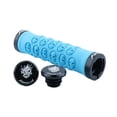 thumbnail image 2 of Anti-collision Rubber Bike Handlebar Sleeve Cycling Lock on Anti-Slip Cover , Blue Skull, 2 of 8