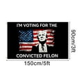 thumbnail image 2 of Popular!Bandera de la cabeza de la bandera de la campaña presidencial 2024, 2 of 5