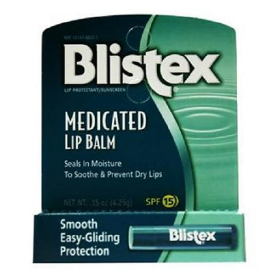 Blistex Medicated Lip Balm, SPF 15, .15 oz
