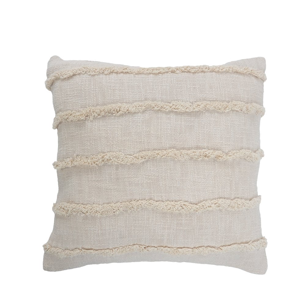 LR Home Ox Bay Birch Solid All-Natural Cotton Square 2 Piece Pillow Cover Set