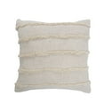thumbnail image 4 of LR Home Ox Bay Birch Solid All-Natural Cotton Square 2 Piece Pillow Cover Set, 4 of 6