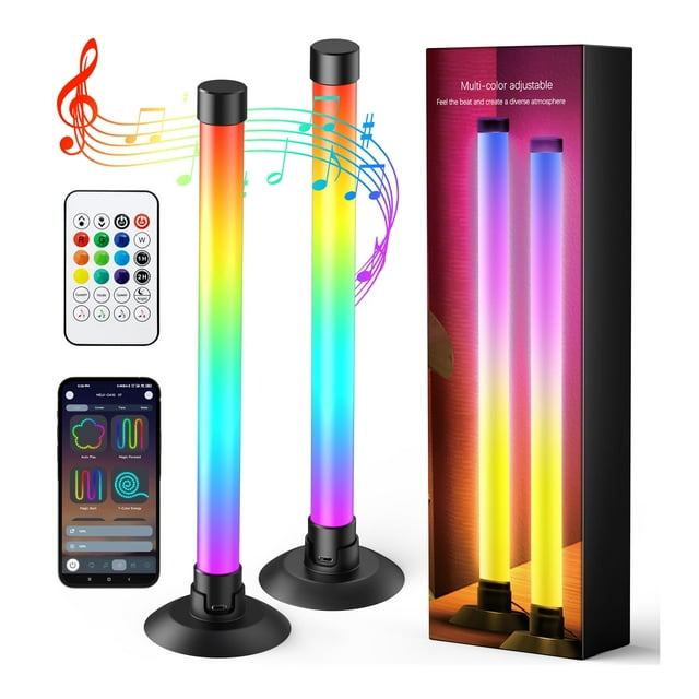 Barra de luces LED RGB Ledagic con sincronización de música de 12 pulgadas