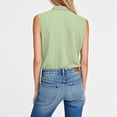 thumbnail image 5 of Cotton Linen Tank Tops for Women Button Down Sleeveless Shirt Gauze Breathable Blouses, 2XL, 5 of 6