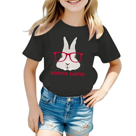 

Easter Bunny Shirt Toddler Boy Girl Happy Easter T Shirt Kids Cute Bunny Rabbit Graphic Tees Tops 4t Girls Top Tops with Cats Winter Sweatshirts for Girls Cat Top Kids Girl Long Sleeve Tunic Glitter