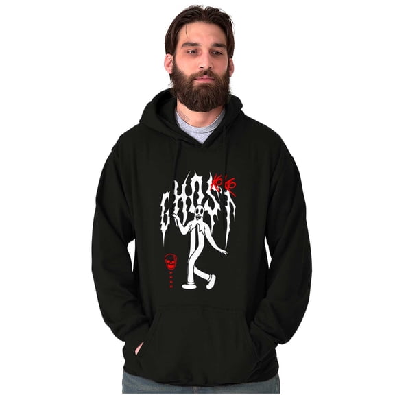Gothic Koko Ghost Clown Cartoon Graphic Pullover Hoodie Brisco Brands S