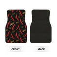 thumbnail image 2 of Naloa Hot Chili Car Foot Mat Set of 4 Pieces - Universal Floor Liner Neoprene Full Set Floor Mats for Cars Trucks SUV, 2 of 7