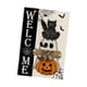 thumbnail image 4 of Bandera de jardín de Halloween, pancarta de doble cara, decoración de Halloween, bandera de lino para el hogar Gato negro, 4 of 9