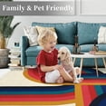 thumbnail image 6 of EastVita Area Rugs Carpets 330Gsm Velvet (1100Gsm) Belgian Velvet Cotton Tpr Washed Folding Backing Carpet Som-Modern-Light Rail Blue powder 8*10ft, 6 of 8