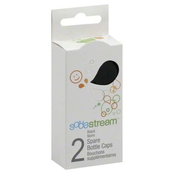 SodaStream Twinpack Black Bottle Caps