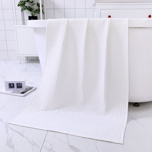 Zhuge Toalla de algodón puro de 6 piezas, multiusos: para baño, fitness, ducha, deportes, se adapta a diversas situaciones sin esfuerzo. 70 x 140 cm (blanco).
