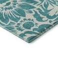 thumbnail image 4 of Addison Rugs Mayfield Washable Transitional Floral Teal Rectangle Rug, 8' x 10', 4 of 6