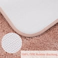 thumbnail image 5 of PiccoCasa Luxury Soft Plush Shaggy Thick Microfiber Bath Mat Floor Mat Non-slip Rubber Back Salmon Pink 24" x 35", 5 of 7