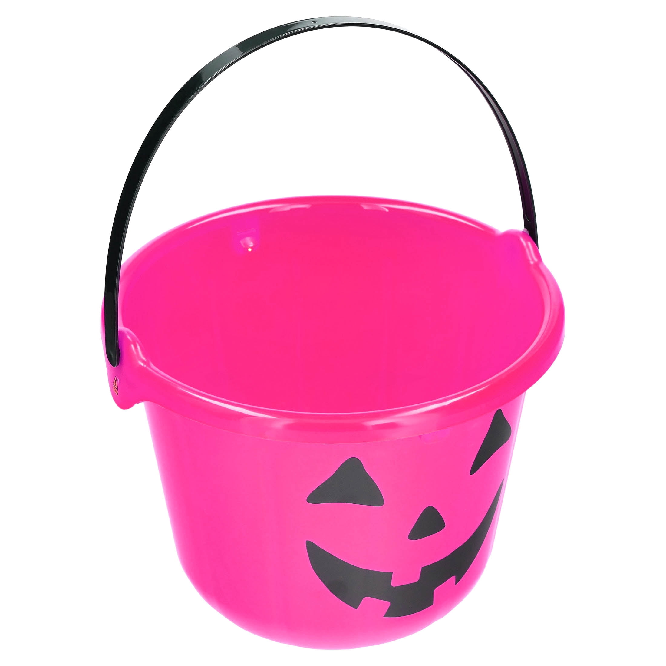 Light-Up Jack-o'-Lantern Trick-or-Treat Bucket, Pink, 6.5", Halloween by Way To Celebrate