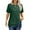 Blackish Green, variant on UVN Blouses for Women Summer Short Sleeve Shirts Casual Crew Neck Pleated Tunic Tops