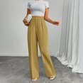 thumbnail image 5 of High Waisted Work Pants for Women Business Casual Outfits Office Dressy Pants Trousers with Pockets Wide-Leg Pants, 5 of 5