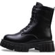 thumbnail image 4 of Botas de Combate para Mujer con Cordones y Cremallena, Plataforma Gruesa con Suela de Lengüeta Mayor Altura, 4 of 7
