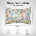 thumbnail image 4 of KLL Skateboard Pattern Silk Pillowcase for Hair and Skin Standard Size 20"X 30" Soft Breathable Pillow Covers for Sleeping, 4 of 6