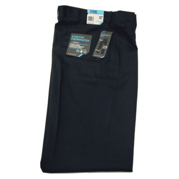 Savane Men's Polyester Pants Athletic Fit 34W 32L