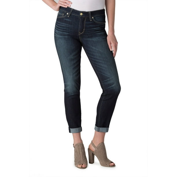signature levi strauss mid rise slim cuffed