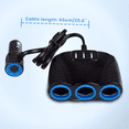 thumbnail image 6 of Rimoody 12V -24V 120W 3 USB & 3 Port Cigarette Lighter Socket Fast Charging, 6 of 6