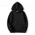 thumbnail image 4 of Oversized Hoodies for Women,Sweatshirt with Pockets, Solid Color Casual Hooded Sweatshirt, Women's Fall Winter Style Casual Track Outfits Black L, 4 of 5
