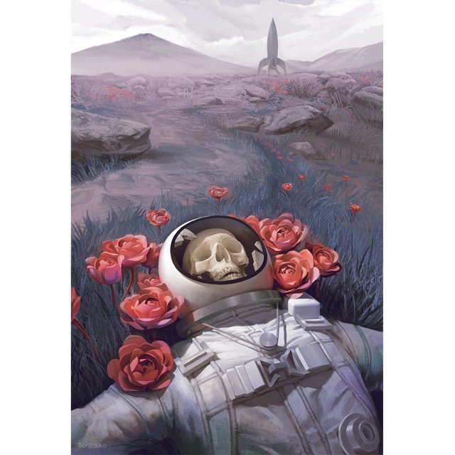 Pintura taladro diamante (DE9550) DIY esqueleto astronauta resina Kit completo redondo dibujo 40x50cm FLhrweasw Nuevo