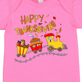 thumbnail image 4 of Inktastic Happy Thanksgiving Turkey Train with Food Boys or Girls Baby Bodysuit, 4 of 5
