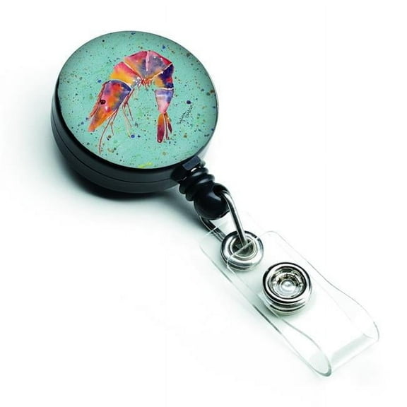 Carolines Treasures 8464BR Shrmip Retractable Badge Reel