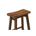 thumbnail image 5 of Boraam Sonoma Bar Height Backless Wood Kitchen Saddle Barstool - Chestnut Wire-Brush - Set of 2, 5 of 6