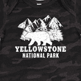 thumbnail image 4 of Inktastic Yellowstone National Park with Bear Mountains and Trees Boys or Girls Baby Bodysuit, 4 of 5