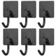 thumbnail image 1 of 6pcs Self Adhesive Hooks Heavy Duty Hooks Stainless Steel Hooks for Bathroom Kitchen Home, 1 of 4