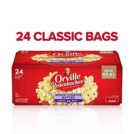 Orville Redenbacher's Movie Theater Butter Microwave Popcorn, 24 Ct (3.