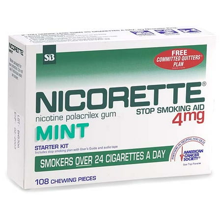 GlaxoSmithKline Nicorette Stop Smoking Aid, 108 ea