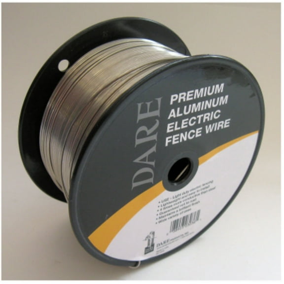 Dare Aluminum Electric Fence Wire 16AL1320 - Lightweight, 16 Gauge, 1320 Ft - Each