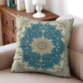 thumbnail image 4 of Set of 2 Boho Decor Retro Floral Mandala Compass Throw Pillows - Charming 20x20 Decorative Couch Covers., 4 of 7