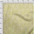 thumbnail image 2 of oneOone Cotton Poplin Light Yellow Fabric Geometric & Floral Texture Fabric For Sewing Printed Craft Fabric By The Yard 42 Inch Wide, 2 of 4