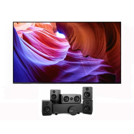 Sony KD50X85K 50" 4K HDR LED with PS5 Features Smart TV with a Platin MONACO-5-1-SOUNDSEND 5.1 Sound System with WiSA Transmitter (2022)