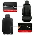 thumbnail image 5 of LAONNVIR Leather Seat Covers Full Set,5 Seats Covers for Cars,Breathable Luxury Leatherette Cushions,Front and Rear Seat Protectors Fit for Toyota RAV4 2013-2018(Black,Full Set), 5 of 8