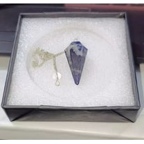 Blue Sodalite Pendulum Healing Crystal Gemstone for Home Decor Reki Energy Use