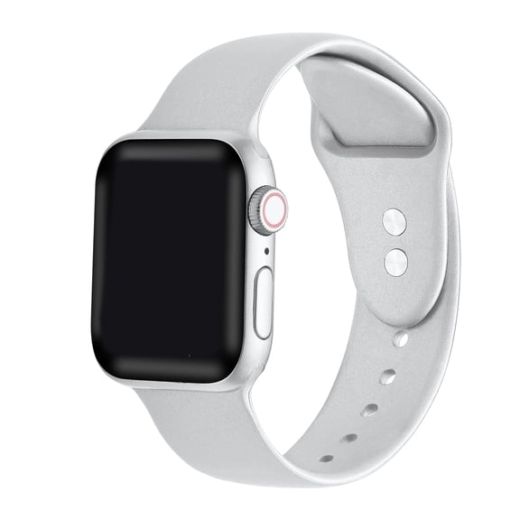 Posh Tech Metallic Silicone Band for Apple Watch Series 1-8,SE, & ultra for size 42mm/44mm/45mm/49mm
